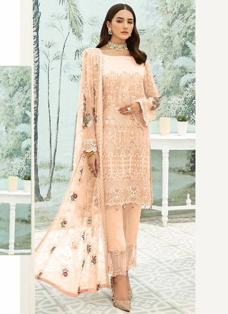 Peach Colour R 501 NX Heavy Georgette New Exclusive Wear Pakistani Salwar Kameez Collection R-501-C